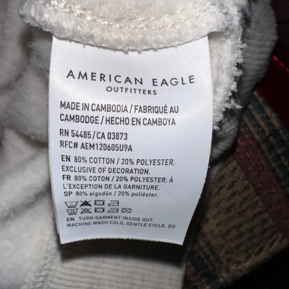 AMERICAN EAGLE OUTFITTERS Women Printed Hooded Sweatshirt - Picture 6 of 6